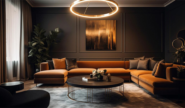 Luxurious Modern Opulence Living Room