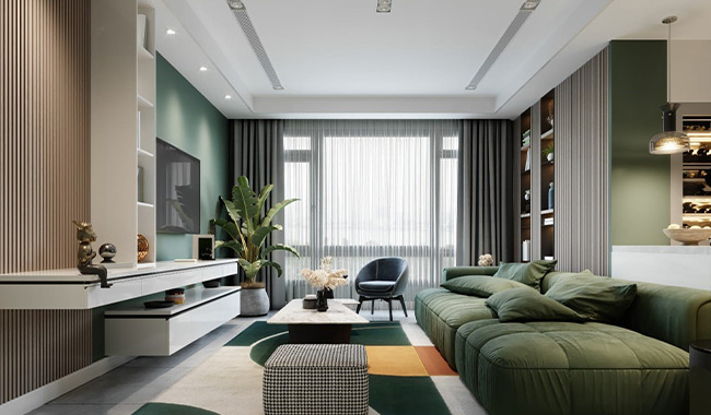 Sleek Modern Harmony Living Room