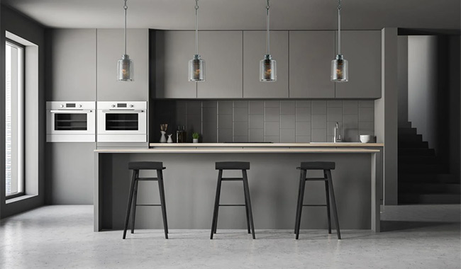 Modern Parallel Kitchen with Island