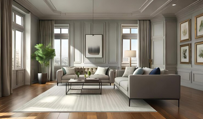 Neo-Traditional Modern Comfort Living Room