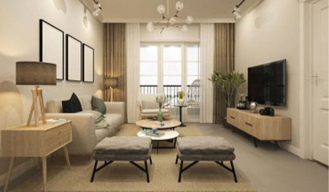 Scandinavian-Inspired Minimalist Living Room