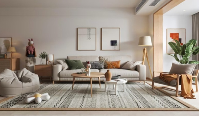 Tranquil Minimalist Living Room